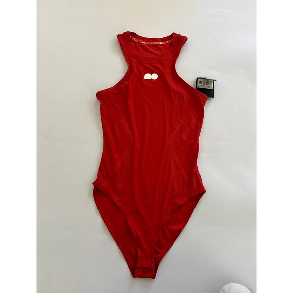 NWT Nike x Naomi Osaka Mesh Bodysuit in Cinnabar DD9323-671 Women's Size XS - Picture 1 of 16